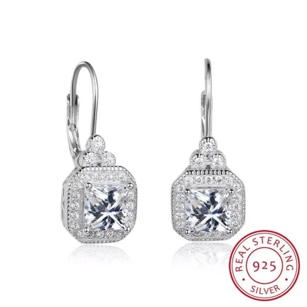 100% Solid Silver 925 DY Style Draped Earrings